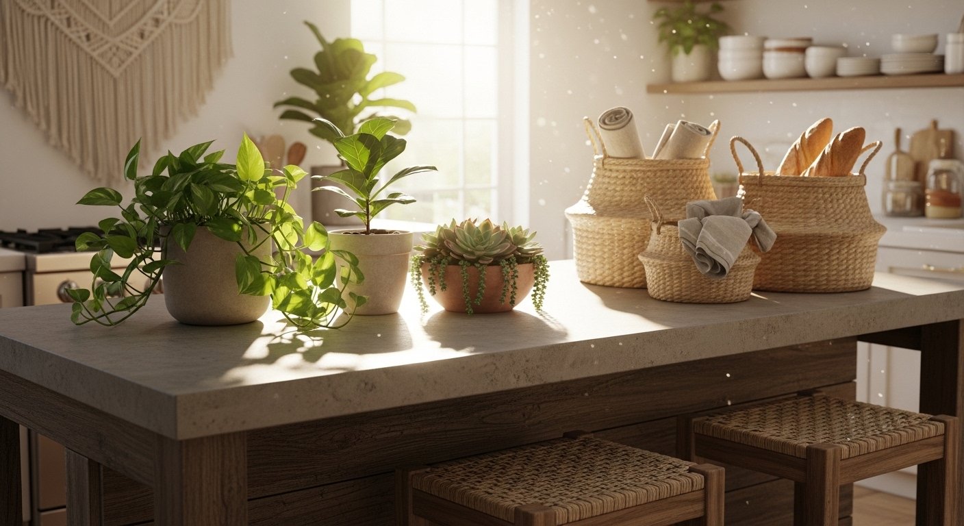12 Cool Boho Kitchen Island Decor