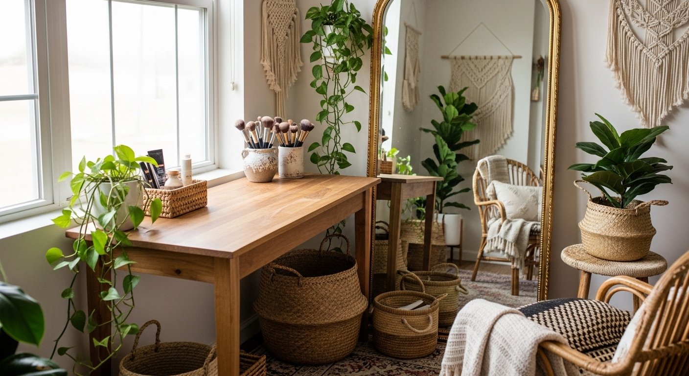 25 Easy Boho Makeup Room Decor