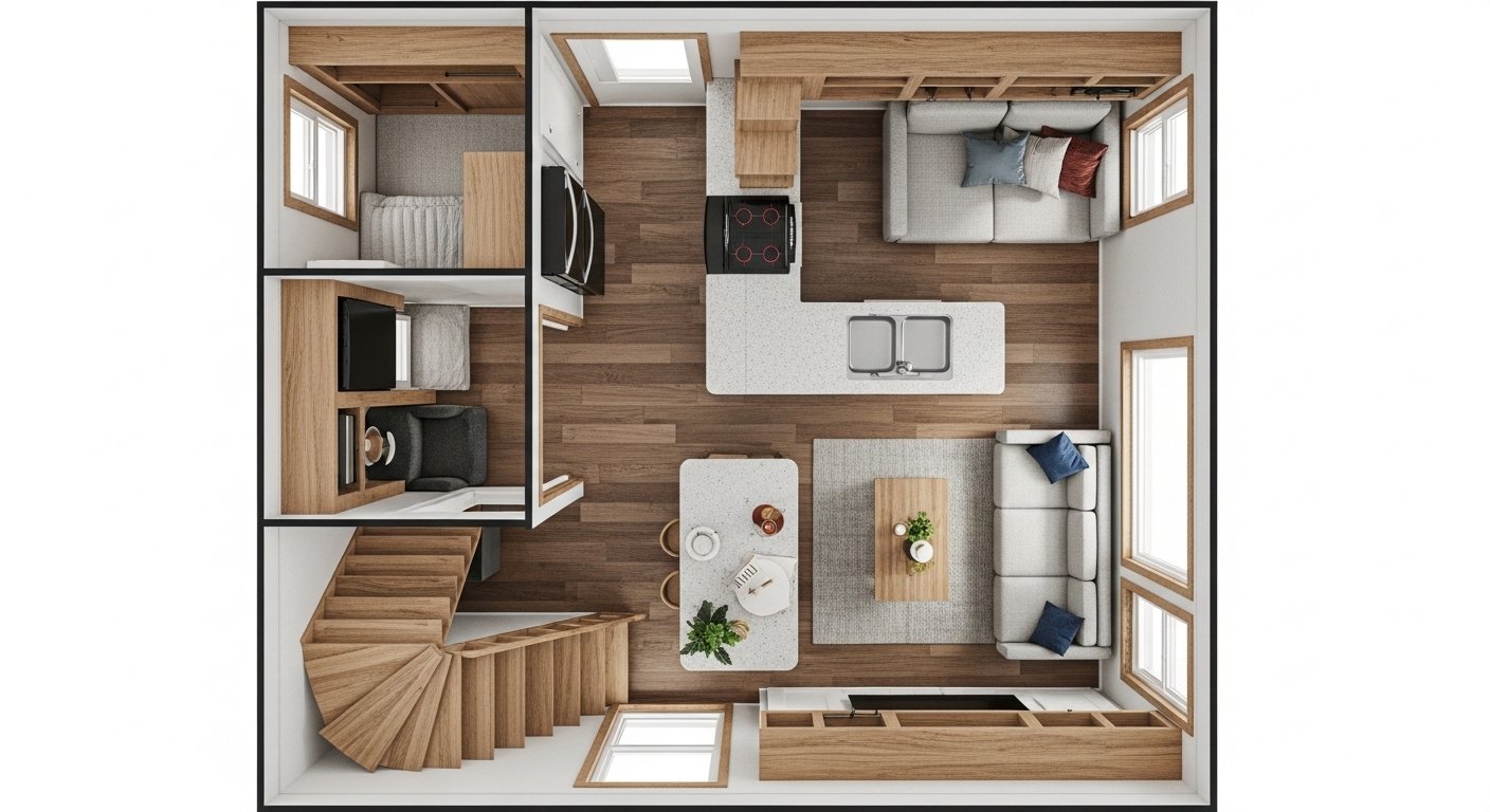 20 Top Tiny Home Floorplan Aesthetic