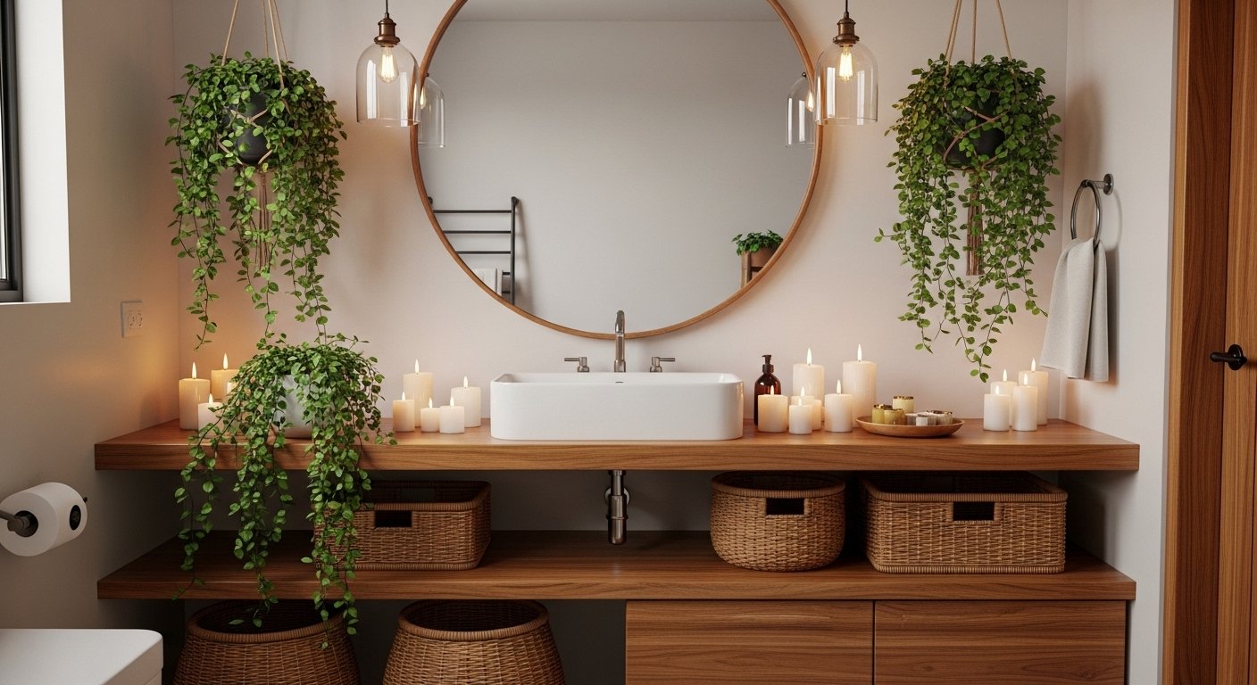 20 Cool Boho Bathroom Vanity Decor