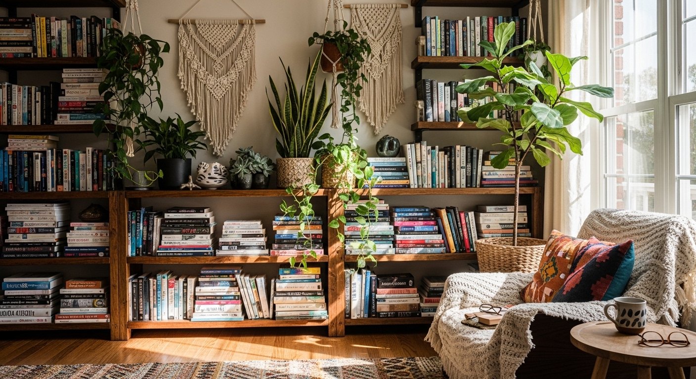 20 Top Boho Home Library