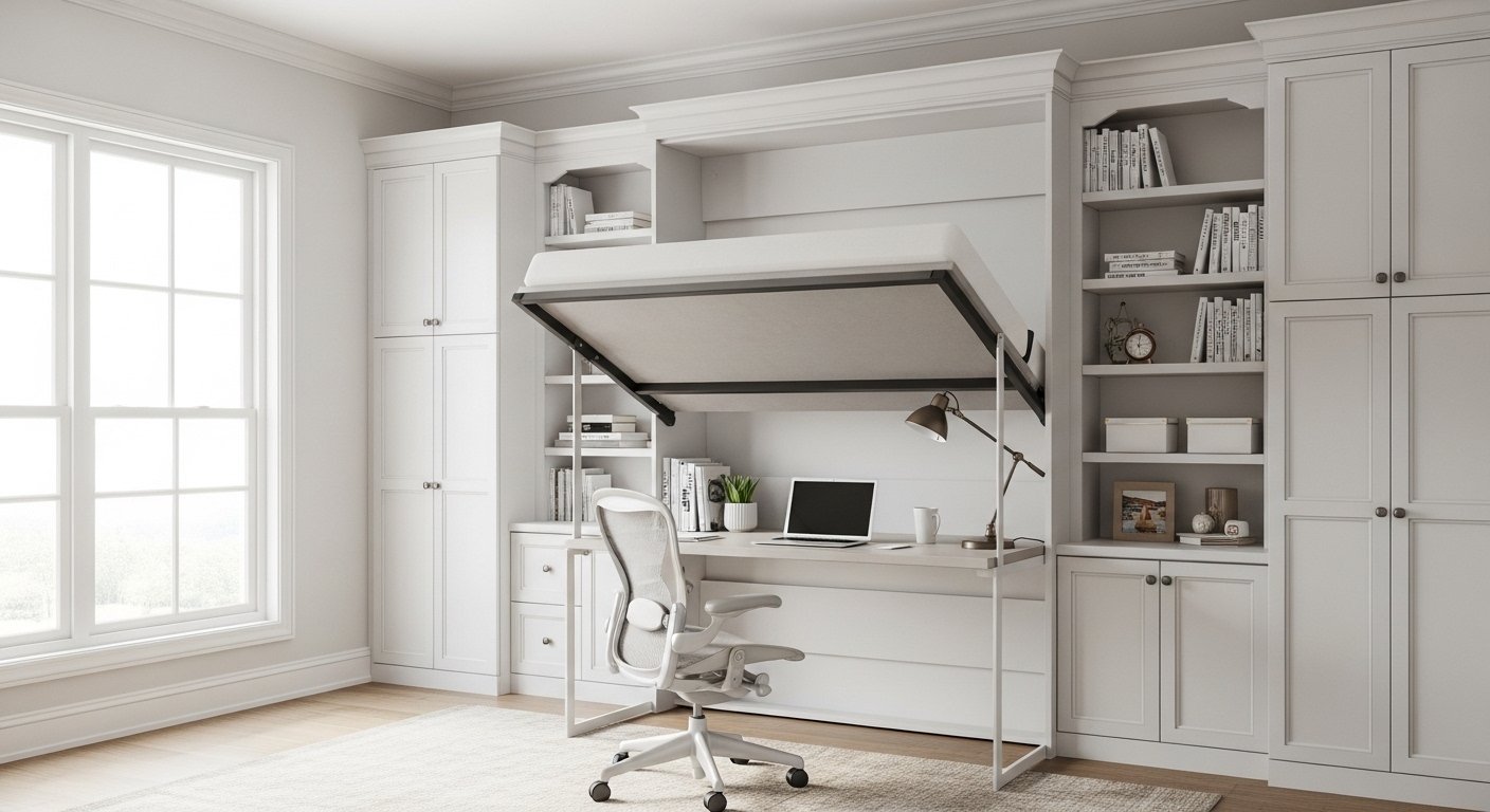 25 Quick Home Office With Murphy Bed Diy